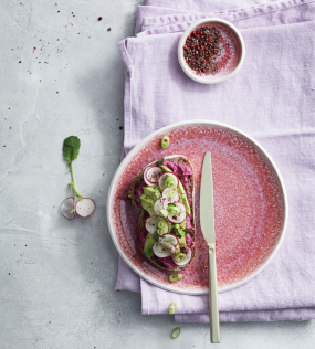 Тарелка салатная Junto Rose Quartz 22 см