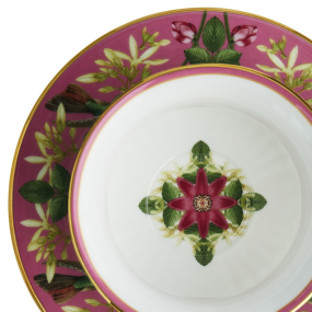 Чашка чайная с блюдцем "Розовый лотос" 140 мл