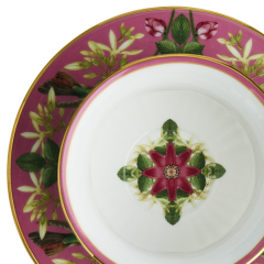 Чашка чайная с блюдцем "Розовый лотос" 140 мл