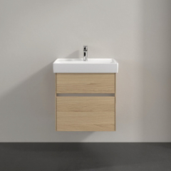 Тумба с раковиной Villeroy & Boch Collaro 60х47, подвесная, Nordic Oak