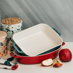 Форма для запекания прямоугольная Staub Ceramic 27х20 см, бирюзовая