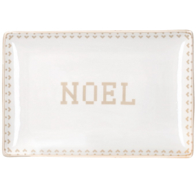 Блюдо прямоугольное Noel 25х16 см, бежевое