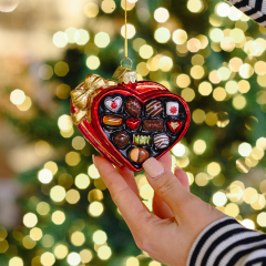 Елочная игрушка "Набор конфет Сердце" 9 см