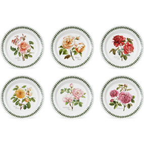 Набор тарелок салатных Botanic Garden Roses 20 см, 6 шт