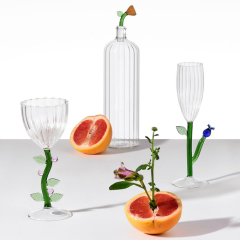 Бокал для шампанского "Синий цветок" Botanica 160 мл