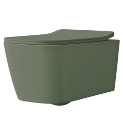 Унитаз подвесной Artceram A16 52х36, безободковый, с сиденьем, grey olive