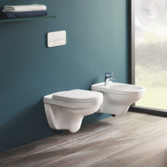 Унитаз подвесной Villeroy & Boch O.Novo 56х36, CeramicPlus, 5660HRR1, с сиденьем