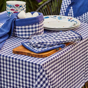 Скатерть-дорожка Textile Vichy Blu 40х140 см