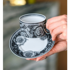 Чашка чайная с блюдцем Versace Barocco Haze 200 мл