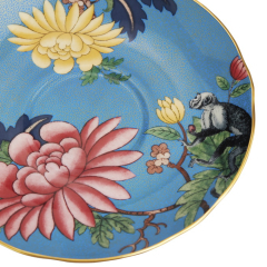 Чашка чайная с блюдцем "Сапфировый сад" 140 мл