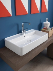 Раковина накладная Flaminia Miniwash 75х42 MW75PR, белая