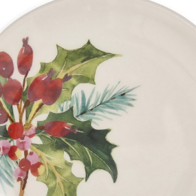 Тарелка для хлеба Botanic Garden Christmas Holly 15,5 см