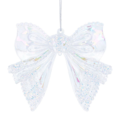 Елочная игрушка "Бант" 10х11 см