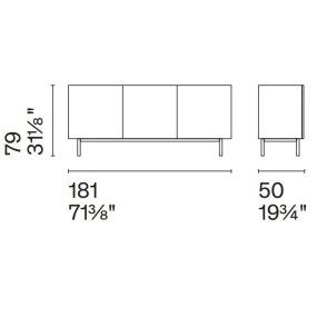 Комод Calligaris Crystal CS6212-1