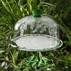 Блюдо для торта на ножке с крышкой Pomum 36,5х38 см