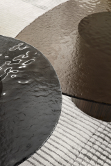 Стол Calligaris Mushroom 110х87 CS5140-B, стекло, Black / Bronze