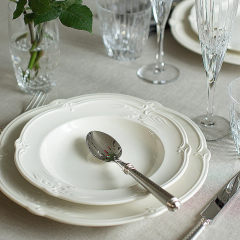 Набор тарелок глубоких Rocaille Blanc 23 см, 4 шт