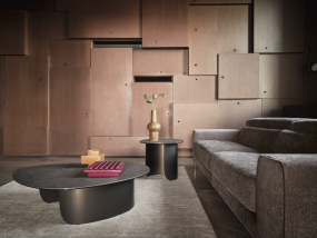 Стол журнальный Calligaris Twins 110х87 CS5156-B, Bronze