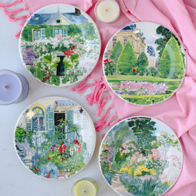 Набор тарелок салатных Paris a giverny 22 см, 4 шт