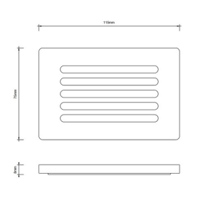 Мыльница Decor Walther Corner 0859400, хром