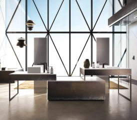 Смеситель для раковины Gessi Rettangolo K 53004.299, черный матовый