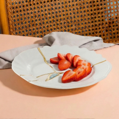 Тарелка столовая Kintsugi 27,5 см, декор 3