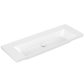 Раковина Villeroy & Boch Subway 3.0 130х47, CeramicPlus, 4A70D3R1, из TitanCeram, белая