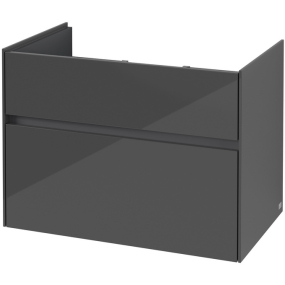 Тумба подвесная под раковину Villeroy & Boch Collaro 75х44х55 C01000FP, glossy grey