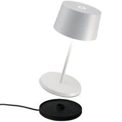 Лампа настольная Zafferano Olivia Pro Mini 22 см, белая