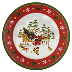 Блюдо для торта на ножке Happy Wintertime 28 см