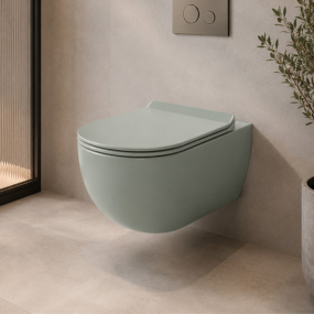 Унитаз подвесной Flaminia Goclean App, 36x54, Verde Giada