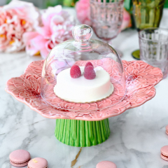 Блюдо для торта на ножке "Георгин" Maria Flor 31х28 см