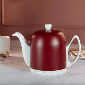 Заварник Salam Bordeaux 1 л, цвет бургундия/белый