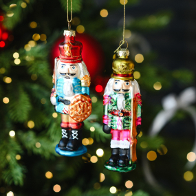 Новогодняя игрушка "Щелкунчик зеленый" 12 см