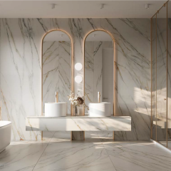 Керамогранит Laminam I Naturali 120х300, Calacatta Gold, 5,6 мм