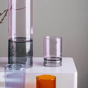 Стакан  Bamboo Groove 250 мл, цвет дым/розовый