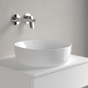 Раковина накладная Villeroy & Boch Antao 40х40, CeramicPlus, 4A7240R1, из TitanCeram