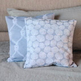 Чехол для подушки декоративной Knots 40х40 см, синий