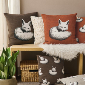 Чехол для подушки Sander Fox Tail 45х45 см, цвет кофе