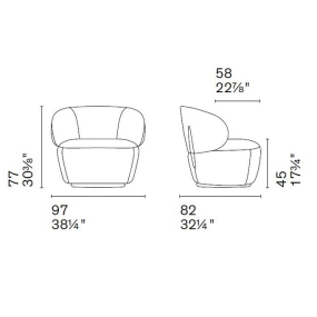Кресло Calligaris Mara CS3456, Mustard Yellow