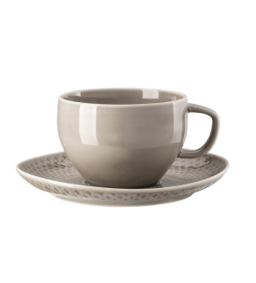 Блюдце для чашки для завтрака Junto Pearl Grey 18 см