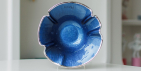 Чаша Dogale Peonia 25,5 см, синяя