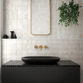 Плитка керамическая Equipe Hanoi 10х10, White, 8 мм