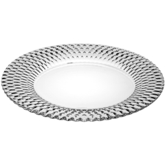 Тарелка сервировочная Boston 32 см, прозрачная