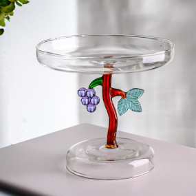 Блюдо на ножке "Виноград" Fruits & Flowers 14 см