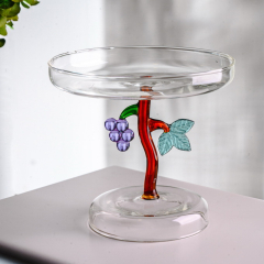 Блюдо на ножке "Виноград" Fruits & Flowers 14 см