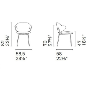 Стул Calligaris Holly CS2037, Amber