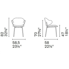 Стул Calligaris Holly CS2037, Amber