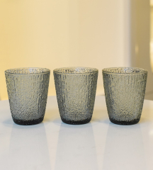 Набор стаканов Glass Davor 280 мл, 3 шт, цвет серый