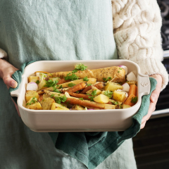 Форма для запекания прямоугольная Appolia 20х32 см, цвет экрю